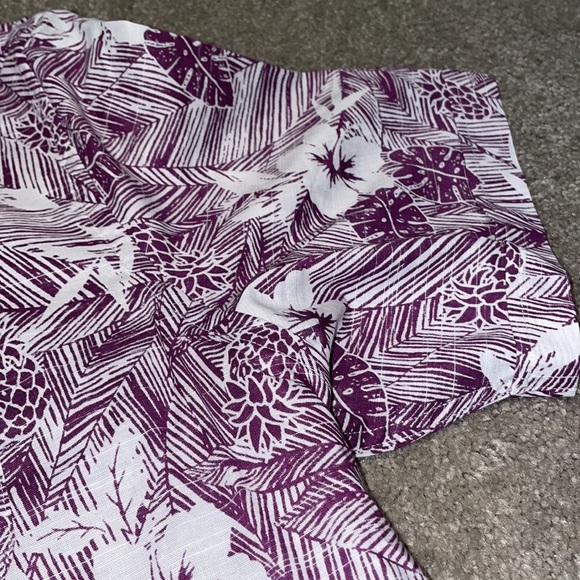 Men’s Van Heusen Air Classic Fit Button Down Cotton Collared Floral Dress Shirt - Picture 6 of 11